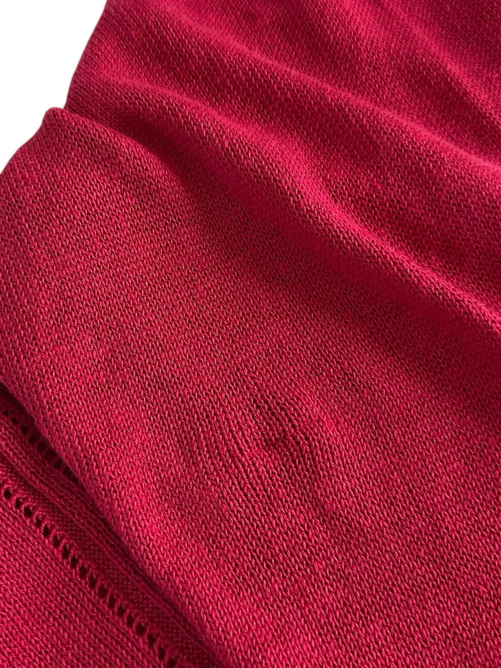 Eileen Fisher Size 3X Linen Knit Open Cardigan Raspberry - Picture 13 of 14